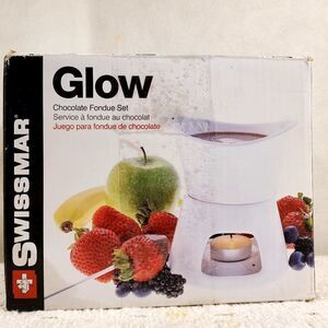 Swissmar glow chocolate fondue set with extra candles